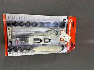 NEW Crescent 25 Pièce 3/8" Drive Pass-Thru X6 Ensemble d'outils standard de mécanique de spline