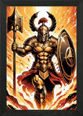 Golden Ares gerahmtes Wandbild Poster Leinwanddruck Bild