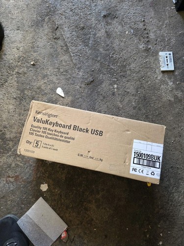 Kensington ValuKeyboard - Standard Computer Keyboard USB (1500109BUK) X6 - Picture 2 of 2