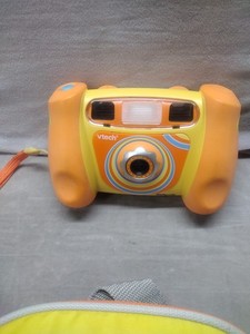 Vtech Kidizoom ORANGE Digital Camera WORKS With Case