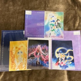 Sailor Moon Clear File Set & Flyer, Used, SEGA, Sailor Soldiers,