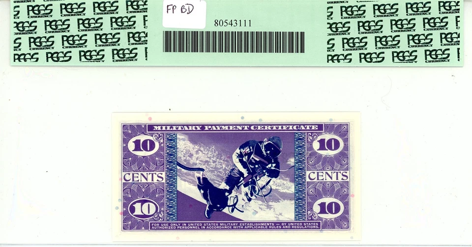 Series 681 10C Military Payment Cerfiticate 67 PPQ PCGS Currency 80543111 - Image 2 of 2