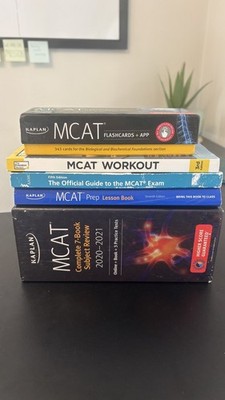 MCAT Prep Books | Kaplan 7-Book Subject Review 2020-21 | Flashcards + Workbooks