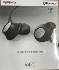 Merkury Innovations MI-E037B-976 Bluetooth 4 Hour Long Battery Wireless Earbuds