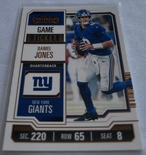 2023 Panini Contenders Football Daniel Jones New York Giants Game Ticket Bronze