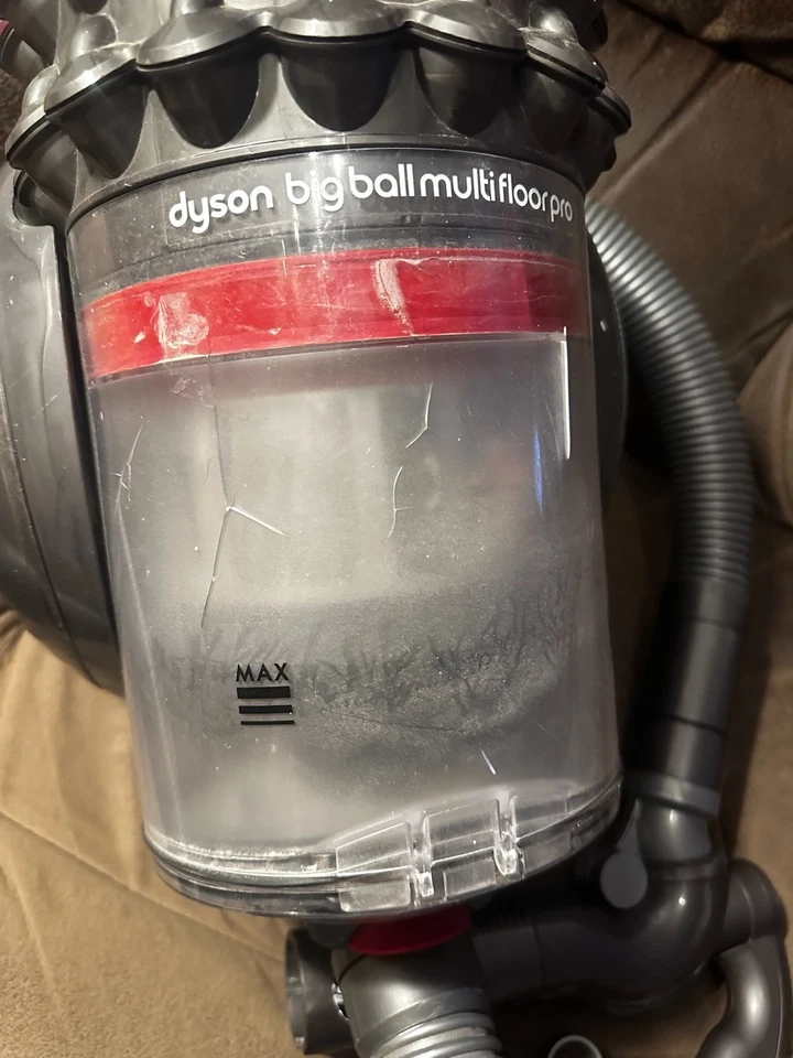 Dyson Big Ball Multi-Floor Pro Canister Vacuum Cleaner Fuchsia Used Tested Good - Image 2 of 4