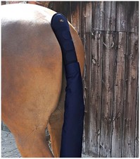Premier Equine Padded Horse Tail Guard with Bag - Navy Premier Equine