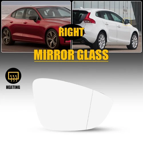 Heated Passenger Mirror Glass Replacement For Volkswagen CC Eos Passat 2009-17