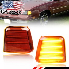 2x Full Amber Led Corner Side Marker Lights For 87-88 Oldsmobile Cutlass Supreme 2x Full Amber Led Corner Side Marker Lights For 87-88 Oldsmobile Cutlass Supreme