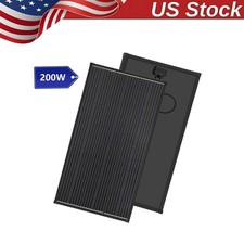 200W Monocrystalline Solar Panel 18V Off-Grid Battery Power RV Home Roof Boat US