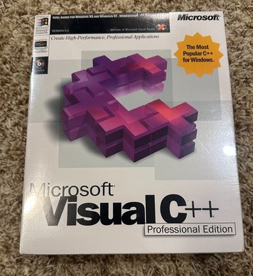 Microsoft Visual C++ Professional Edition 5.0 SEALED Windows 95 NT PC Software