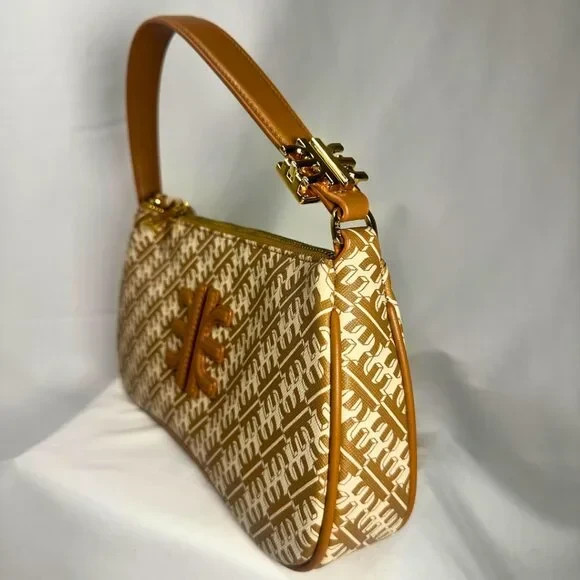 JW Pei Fei Joy Shoulder Bag Brown Monogram Vegan Leather NWT image 4