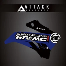 Attack Graphics Renegade Radiator Shroud Decal YZ Blue For Yamaha TTR125L 2008