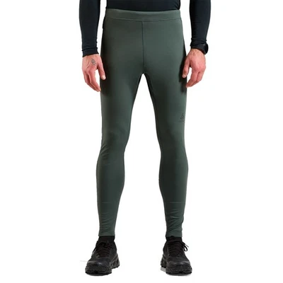 Odlo ESSENTIAL Warm Tight Men |324052-10877| warme Lauftight in grün - Bild 1 von 4