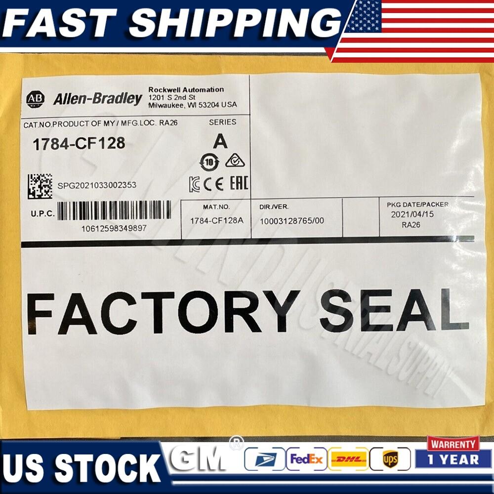 NEW Factory Sealed Allen Bradley 1784-CF128 Compact Flash Memory Card 1784CF128