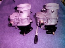 2 Stromberg Big Logo 97 Original Carbs Rebuilt Rare Batwing Bases