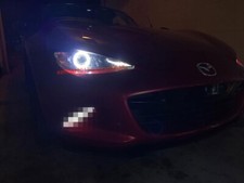 LED halo ring for Mazda MX-5 Miata 16-23 headlight Demon eye Corona lamp DRL SMD