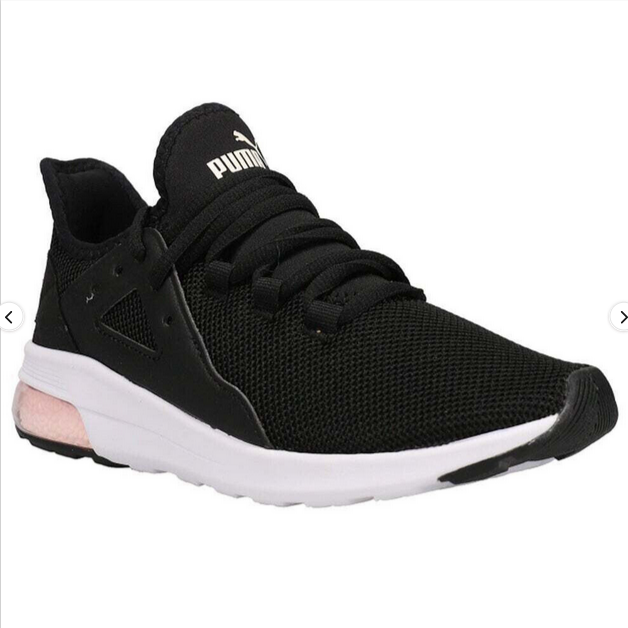 Puma Electron Street C Lace Up Womens Sneakers Shoes (Black,