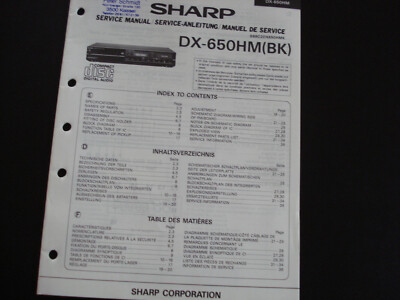 Original Service Manual Schaltplan Sharp DX-650HM