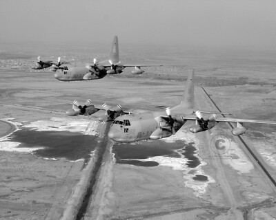 KC-130 Hercules Aircraft 2003 Photograph USMC Refueler Central Iraq 8X10 Print