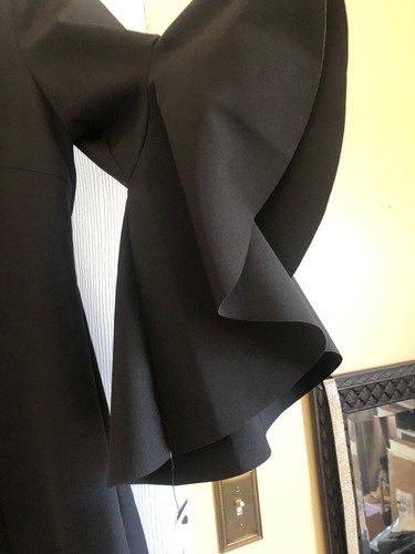 Nicole Miller Black Flared Bell Sleeve Dress. Sz. 10 NWT! - Picture 3 of 11