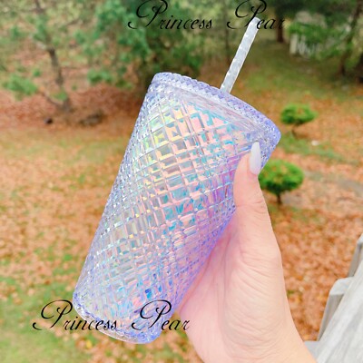 Starbucks 2022 Holiday White Iridescent Jeweled Bling Venti Tumbler 16oz Cup  | eBay
