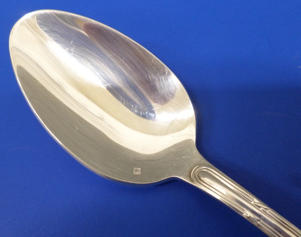 CUCHARA PARA SERVIR MESA Christofle Hotel PASTORALE Plateado Brillante Contorno X's Foto 4 de 4