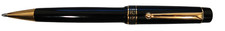 Pilot Ecrino Black Gold Trim Ballpoint Pen In Box