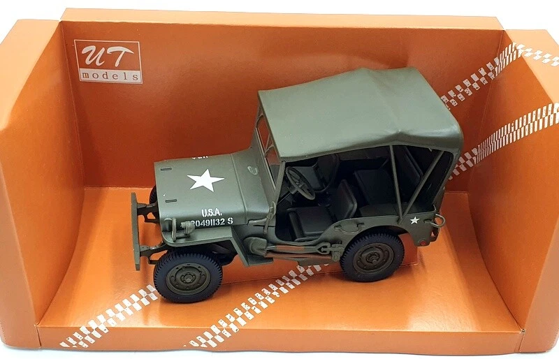 UT Models 1/18 Scale Diecast 180 149002 - Willy's Jeep With Canvas Top - Image 4 of 4