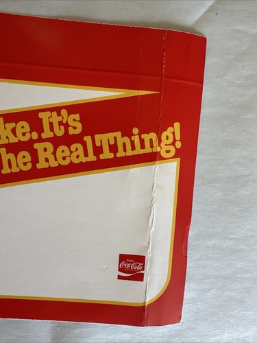 BILL COSBY COCA COLA COKE ADVERTISING THE REAL THING Shelf Talker Poster POS AD - Picture 4 of 6