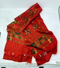 Himalayan Nepal Khata/Khatag/Khada: Nepali Tibetan Buddhist red scarf auspicious