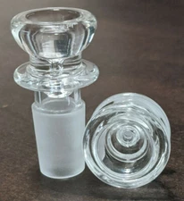 18mm Glass Round Slide BOWL Male for Glass Water Pipe Bong (1 - ONE)