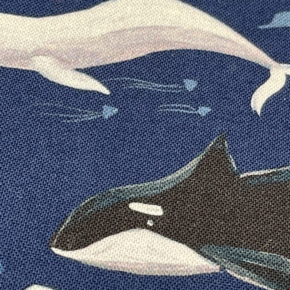 Ткань Illuminary Sea Patriot Whales хлопок - отличное качество четверть квадратного ярда или непрерывный покрой - Изображение 4 из 4