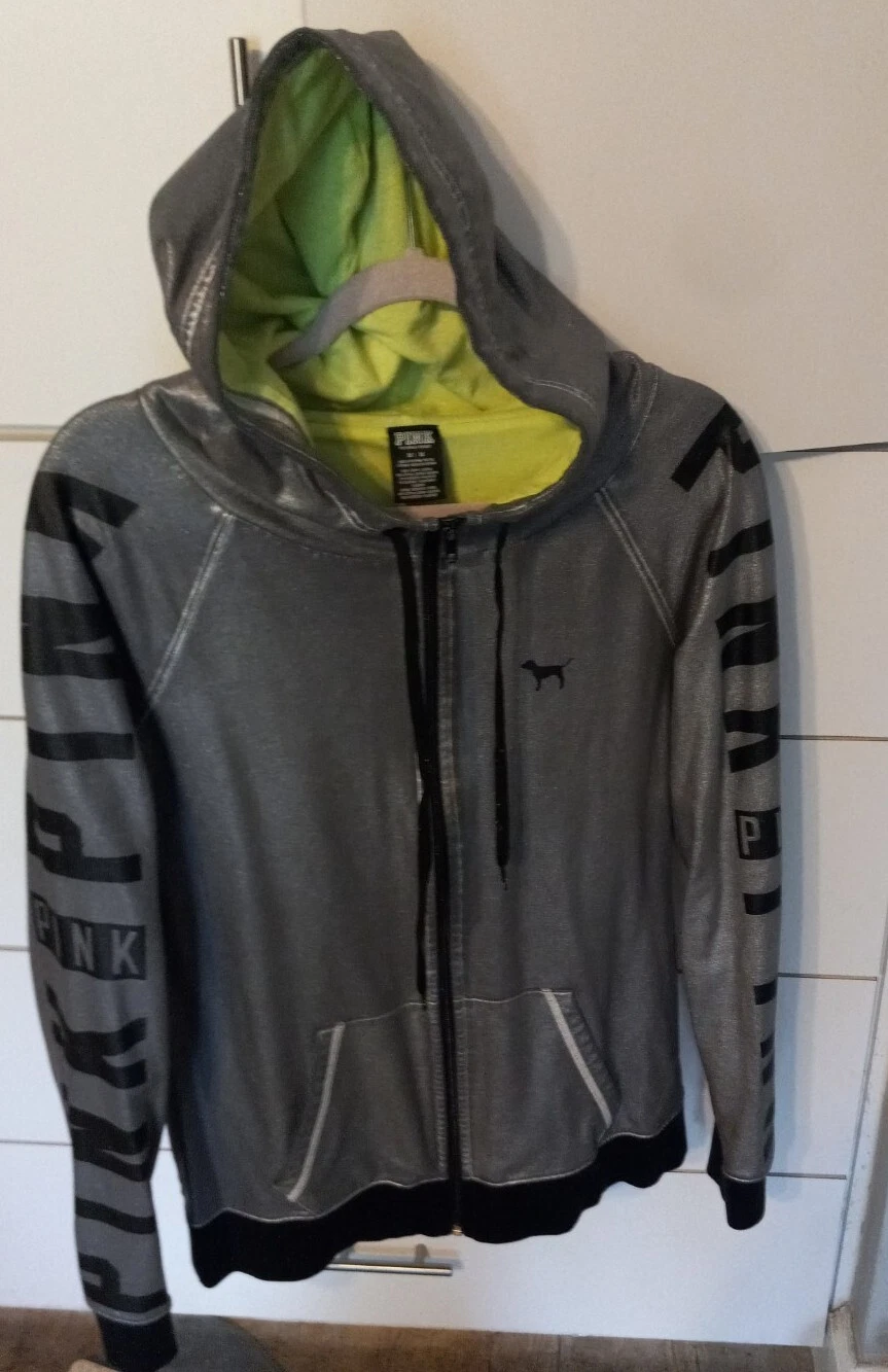 UNDERCOVER Nuovo con etichetta! Giacca con cappuccio Victoria's Secret rosa sfilata di moda GRIGIO taglia M