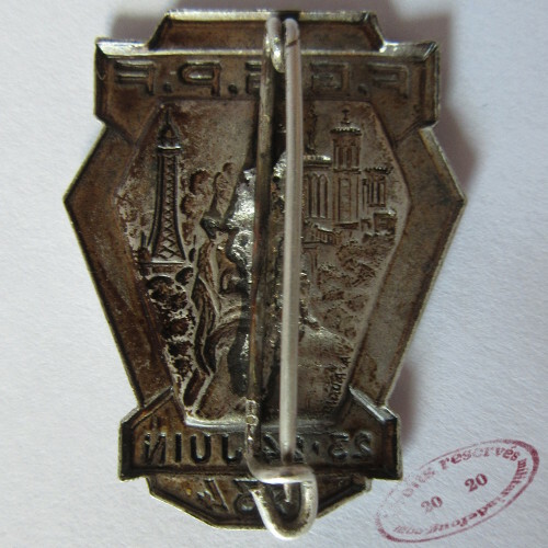 Insigne FGSPF (Fédération Gymnastique & Sportive Patronages De France) – Art Nouveau