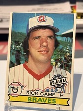 1979 Topps Rick Camp #105 Atlanta Braves 2015 Topps Buyback Stamp