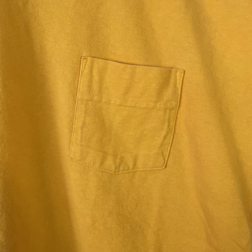Camiseta Vintage Años 90 Neil Martin Bolsillo Amarillo Blanco Talla XL Hecha en EE. UU. Foto 2 de 4