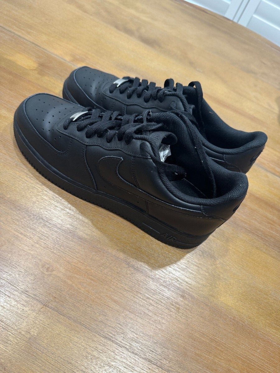Size 13 - Nike Air Force 1 '07 Low Triple Black, FREE