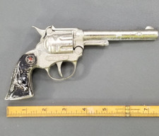 VINTAGE HUBLEY SURE SHOT TOY CAP GUN DIECAST METAL MADE IN USA