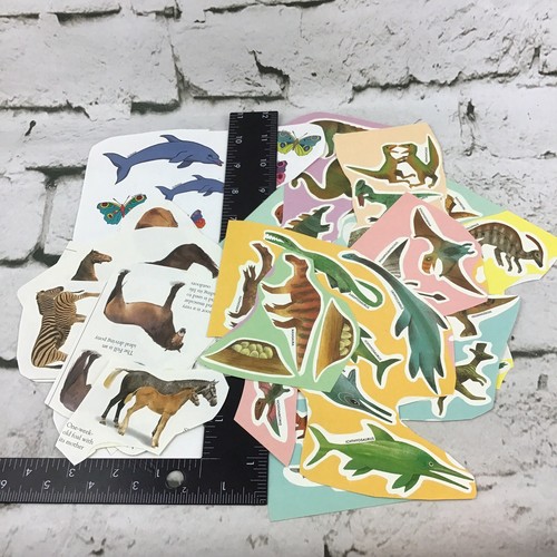 Scrapbooking Stickers Large Mixed Lot Dinosaurs Horses Animals Clip-Art Crafts - Picture 7 of 7