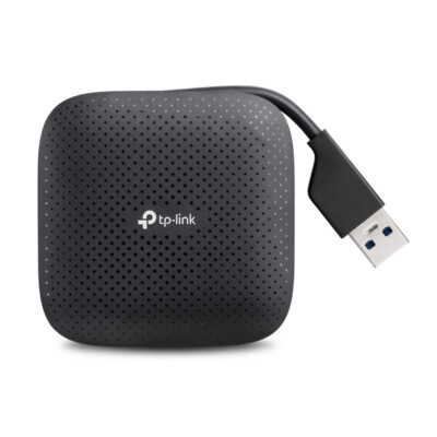 TP-Link 4-Port-USB3-Hub USB 3.2 Gen 1 Type-A 5000 Mbit/s Schwarz LED-Anzeigen Ko