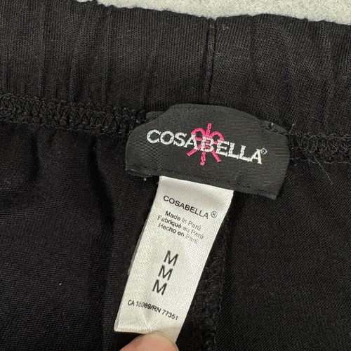 Cosabella Pajama Pants Womens Size M Black PJ Bottoms Lounge Pima Cotton Modal - Picture 9 of 11