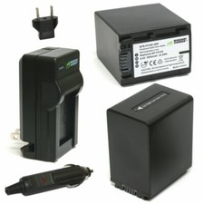 Wasabi Power Battery 2-Pack and Charger for Sony NP-FV100