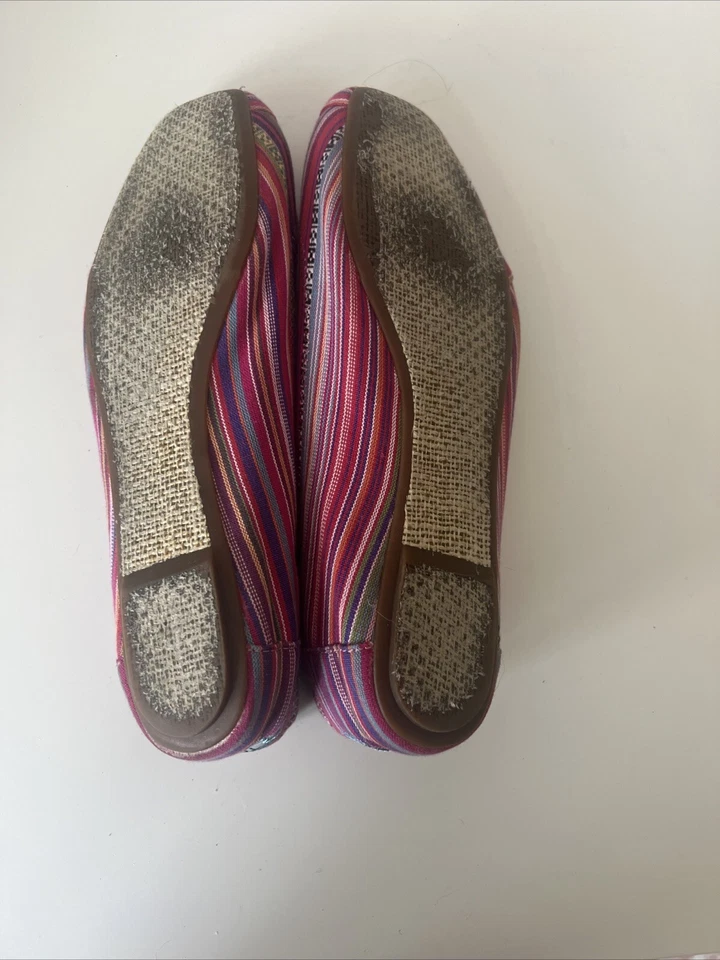 Zapatos Toms a Rayas Ballet Pisos Hippy Boho Ropa Folclórica Estampado Tribal Para Mujer’s 10 Foto 3 de 4