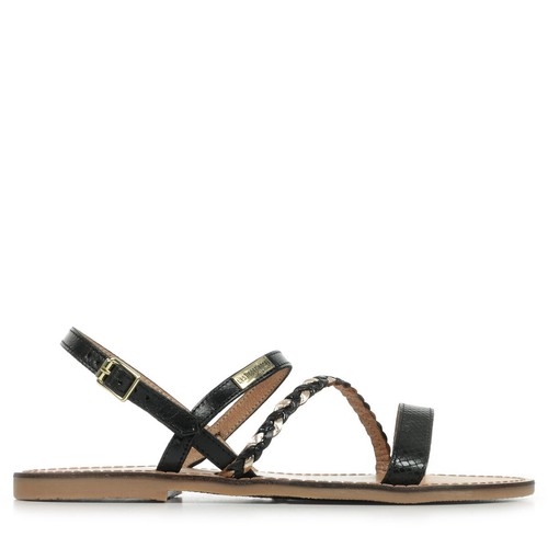 Sandales Tongs Les Tropéziennes En Cuir Noir - Taille 39 (EU) - État Neuf