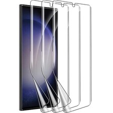 3-Pack New PET Screen Protector Cover for Samsung Galaxy S23 Ultra Plus