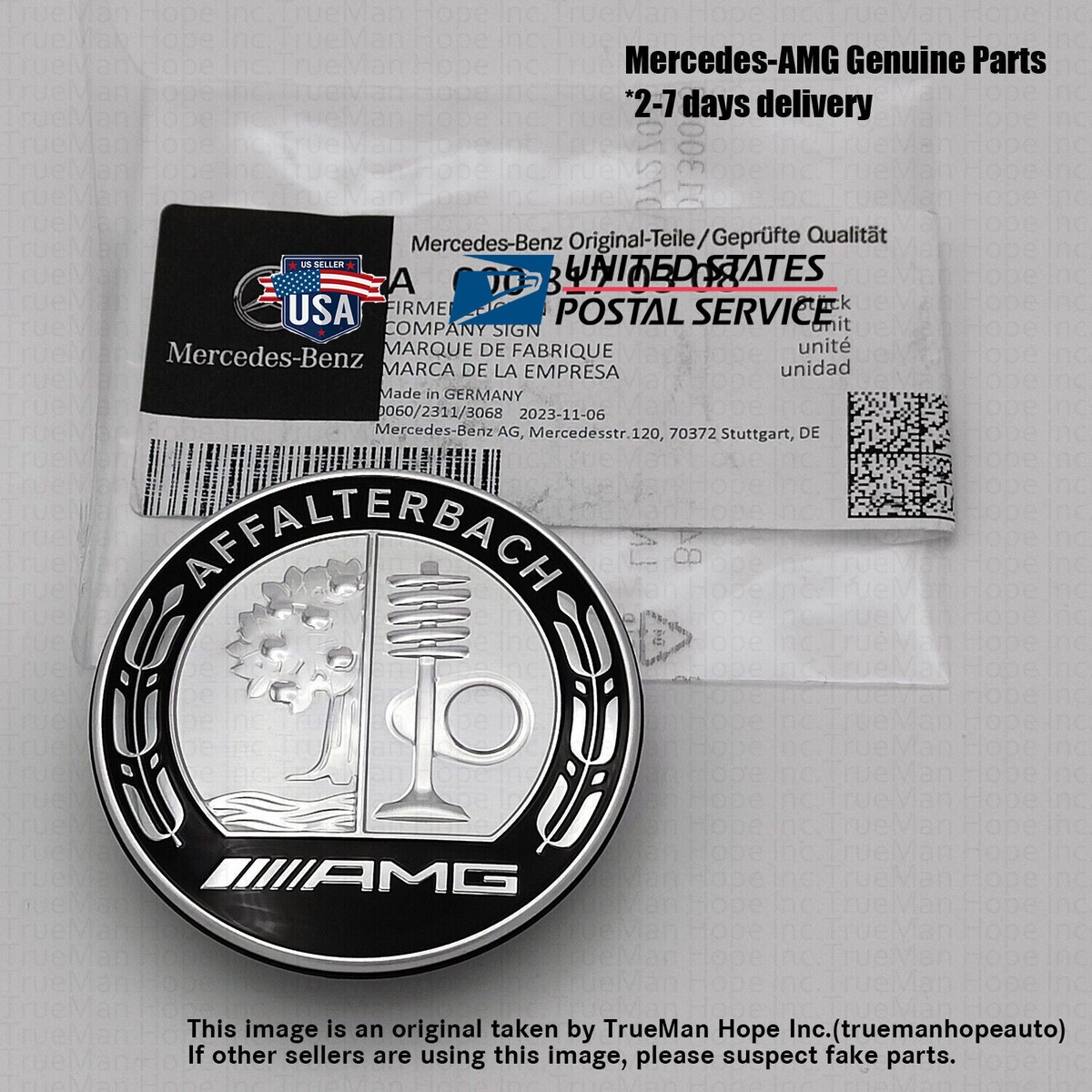 Genuine Mercedes-AMG Affalterbach 254 Engine Hood Emblem / Badge