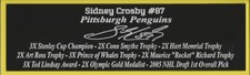 Sidney Crosby Nameplate Pittsburgh Penguins Autograph Photo Puck Hockey Jersey 