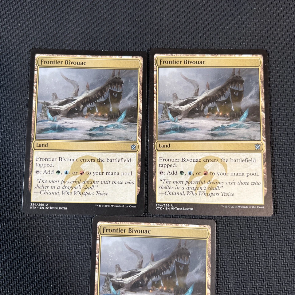 Frontier Bivouac Land Magic The Gathering Mtg Khans of Tarkir Card 3 - Image 3 of 4