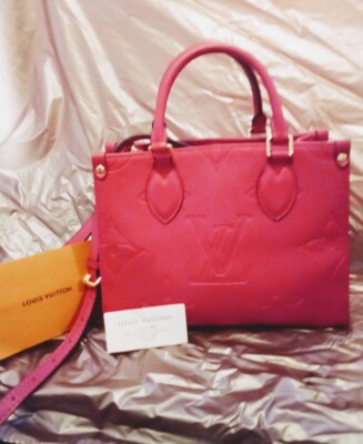 Louis VUITTON Onthego GM Red Monogram Empreinte